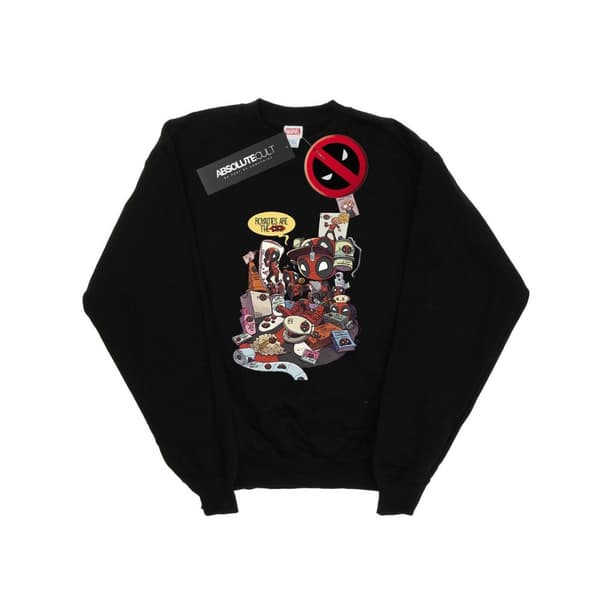 Marvel Womens/Ladies Deadpool Merchandise Royalties Sweatshirt Black S