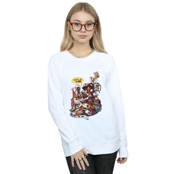 Marvel Womens/Ladies Deadpool Merchandise Royalties Sweatshirt