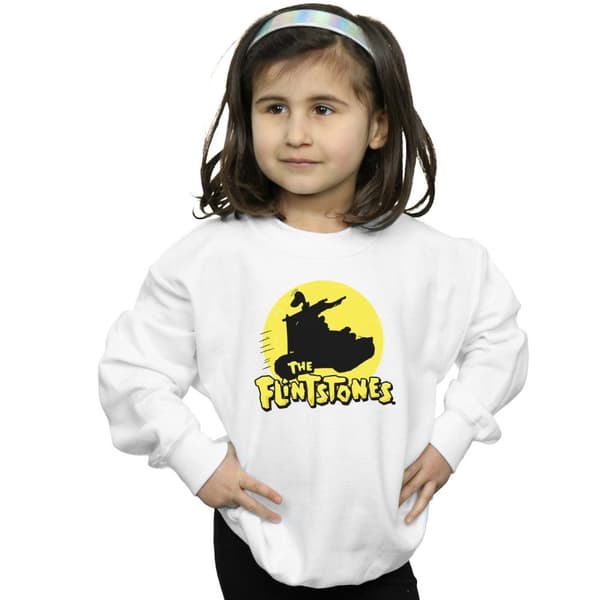 The Flintstones Girls Car Silhouette Sweatshirt