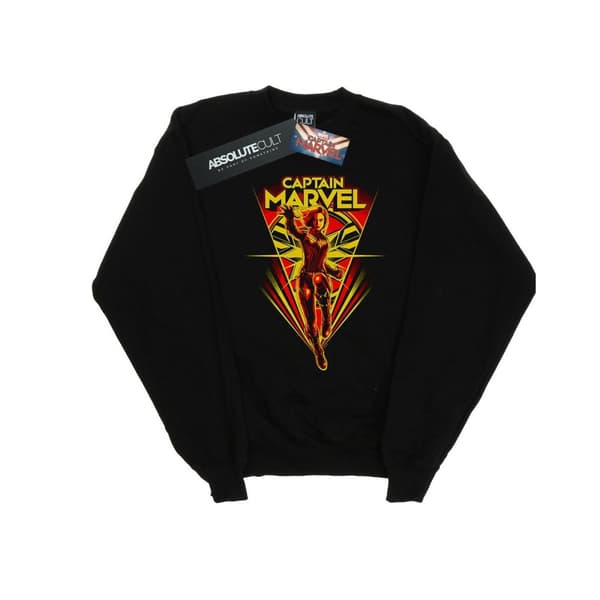 Marvel Mens Captain Marvel Flying V Sweatshirt