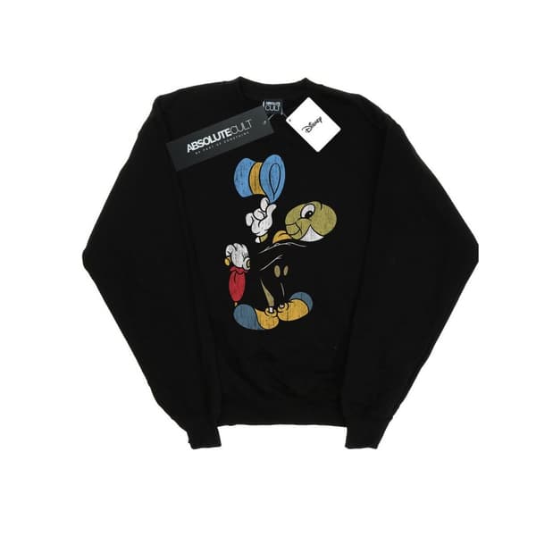 Disney Mens Pinocchio Jiminy Cricket Sweatshirt