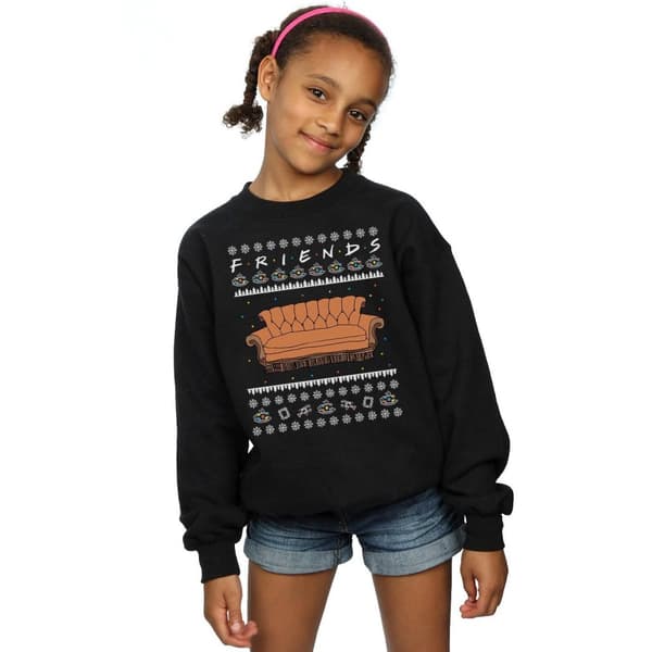Friends Girls Fair Isle Couch Sweatshirt