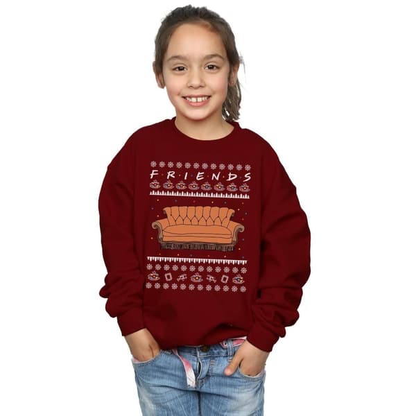 Friends Girls Fair Isle Couch Sweatshirt