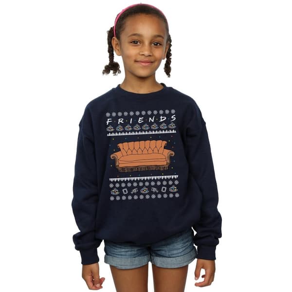Friends Girls Fair Isle Couch Sweatshirt