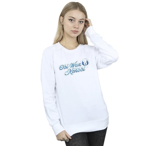 Star Wars Dam/Tjej - Obi-Wan Kenobi - Sweatshirt med fontband