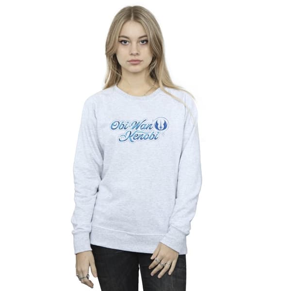 Star Wars Dam/Tjej - Obi-Wan Kenobi - Sweatshirt med fontband