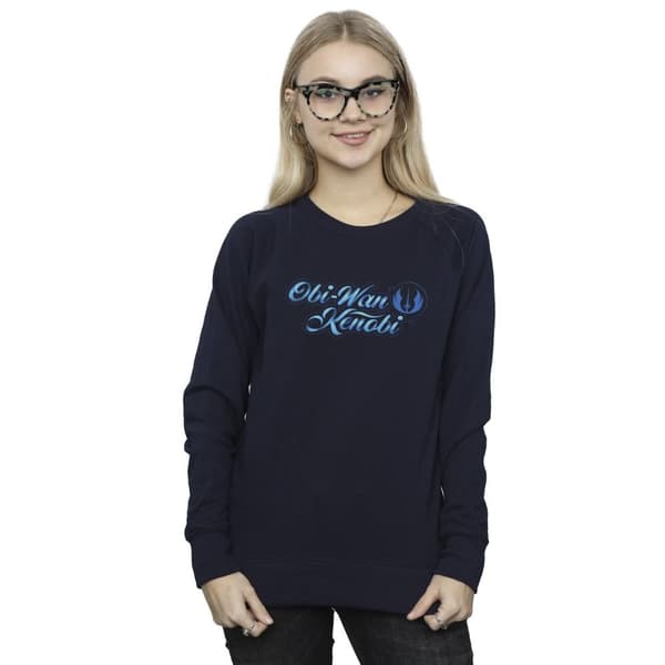 Star Wars Dam/Tjej - Obi-Wan Kenobi - Sweatshirt med fontband
