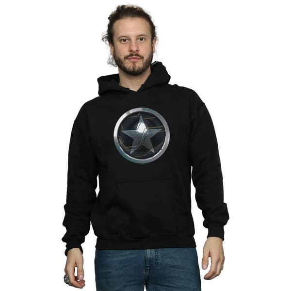 Marvel Mens The Falcon And The Winter Soldier Chest Star Hoodie