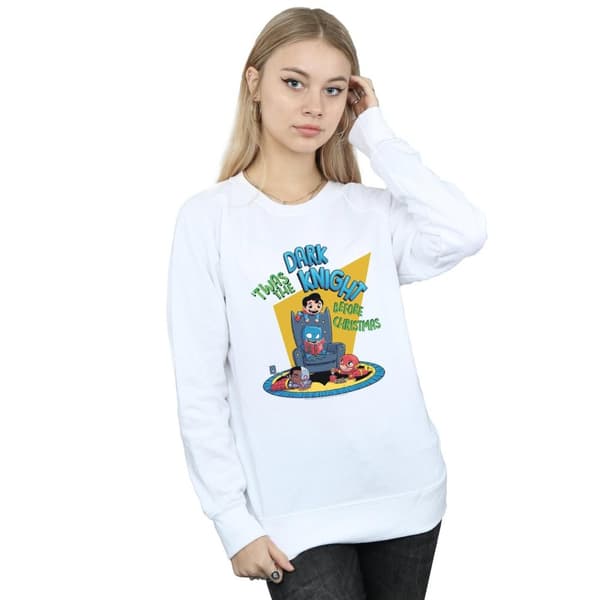 DC Comics Dam/Tjej - Super Friends - Dark Knight Before Christmas - Sweatshirt