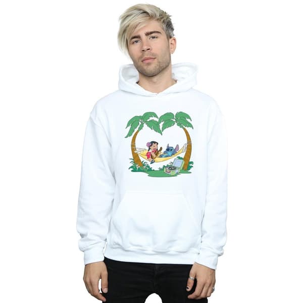 Disney Lilo And Stitch Play Some Music-hoodie för män