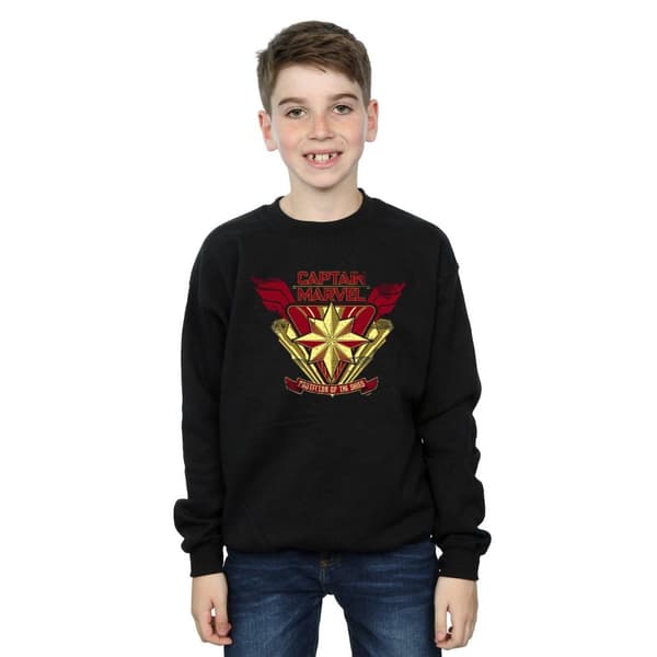Marvel Boys Captain Marvel Protector Of The Skies Sweatshirt