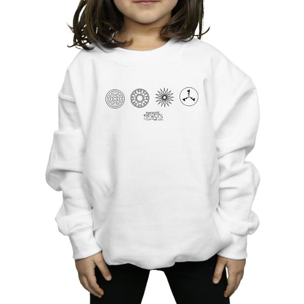 Fantastic Beasts Girls Circular Icons Sweatshirt