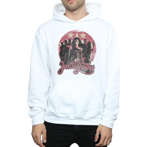 DC Comics Mens Justice League Movie Group Pose Hoodie