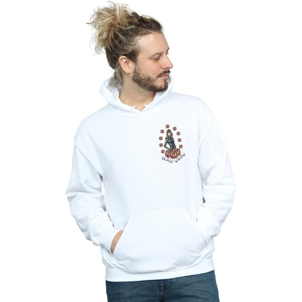 Marvel Mens Black Widow Tattoo Breast Print Hoodie