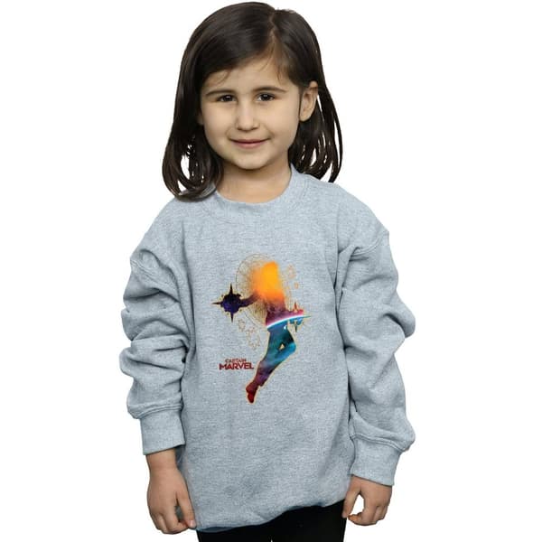 Marvel Girls Captain Marvel Nebula Flight Sweatshirt