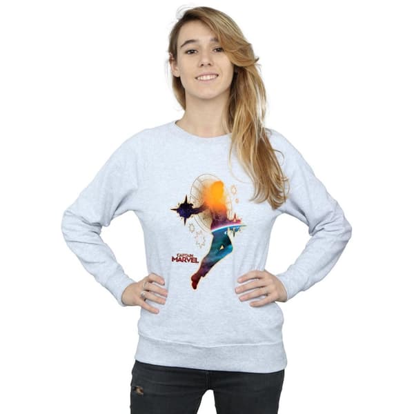 Marvel Womens/Ladies Captain Marvel Nebula Flight Sweatshirt