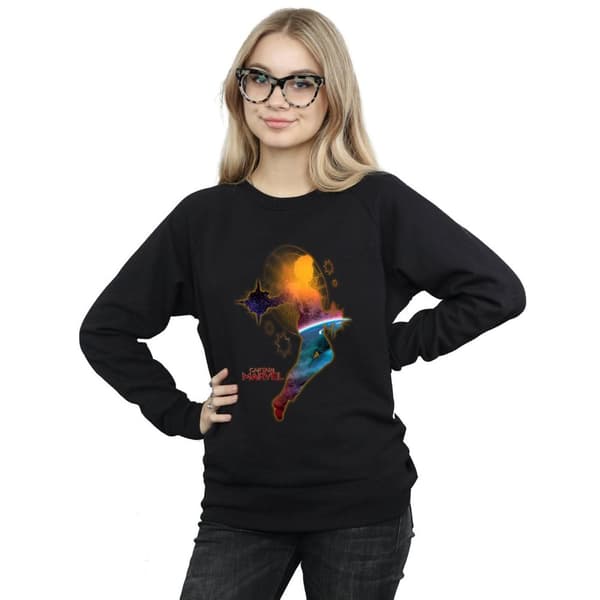 Marvel Womens/Ladies Captain Marvel Nebula Flight Sweatshirt