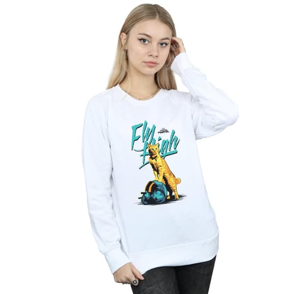 Marvel Womens/Ladies Captain Marvel Fly High Sweatshirt