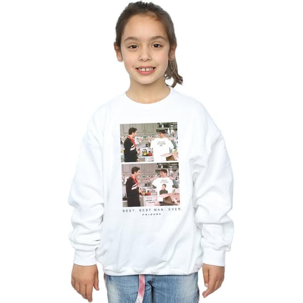Friends Sweatshirt med bästa bästa mannen någonsin för flickor