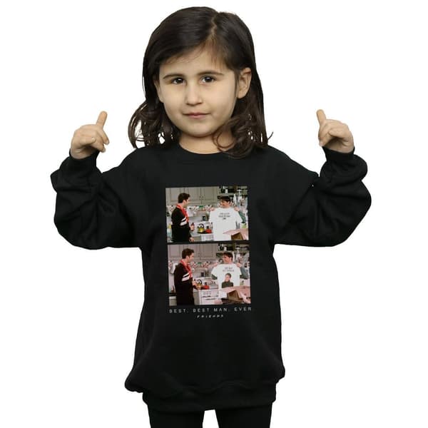 Friends Sweatshirt med bästa bästa mannen någonsin för flickor