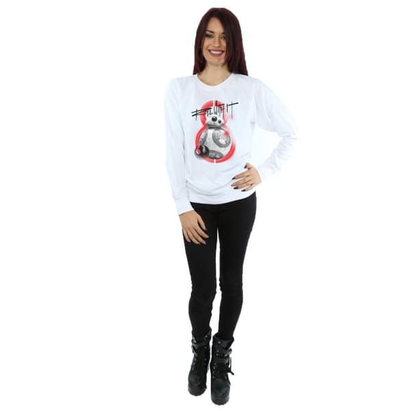 Star Wars Womens/Ladies The Last Jedi BB-8 Roll With It Sweatshirt