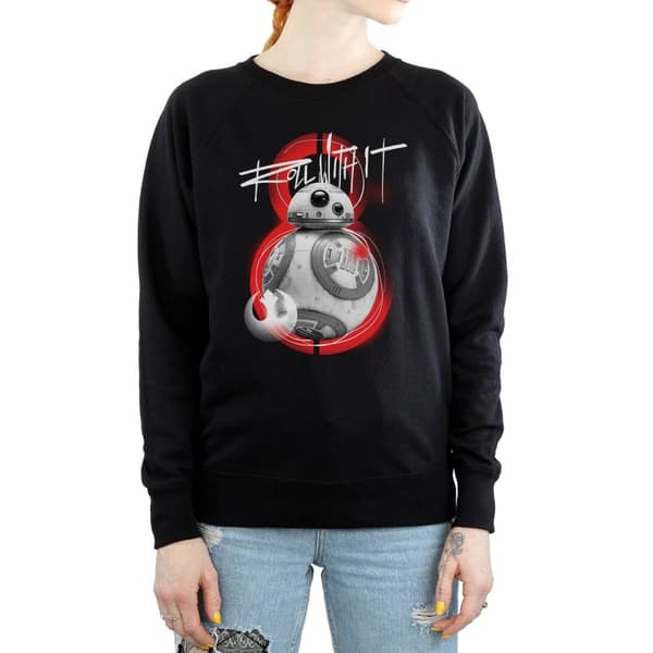 Star Wars Womens/Ladies The Last Jedi BB-8 Roll With It Sweatshirt