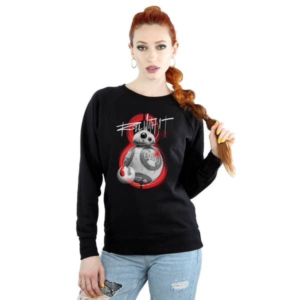 Star Wars Womens/Ladies The Last Jedi BB-8 Roll With It Sweatshirt