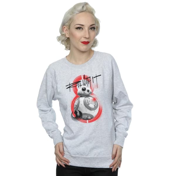 Star Wars Sweatshirt - The Last Jedi BB-8 Roll With It - dam/dam