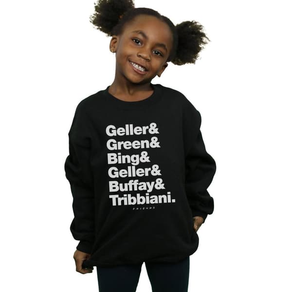 Friends Girls Surnames Text Sweatshirt