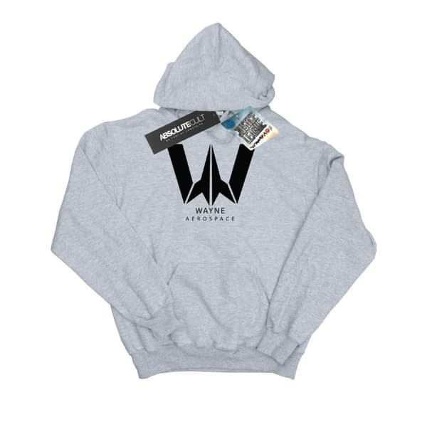 DC Comics Justice League Movie Wayne Aerospace-hoodie för herrar Sports Grey XXL