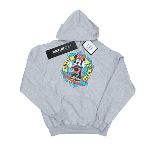 Disney Mens Minnie Mouse Brave The Wave Hoodie