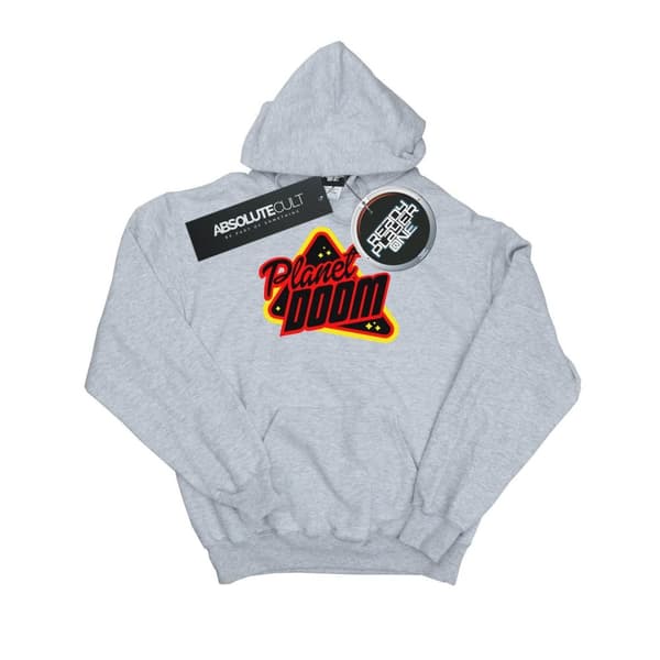 Ready Player One Mens Planet Doom Logo Hoodie