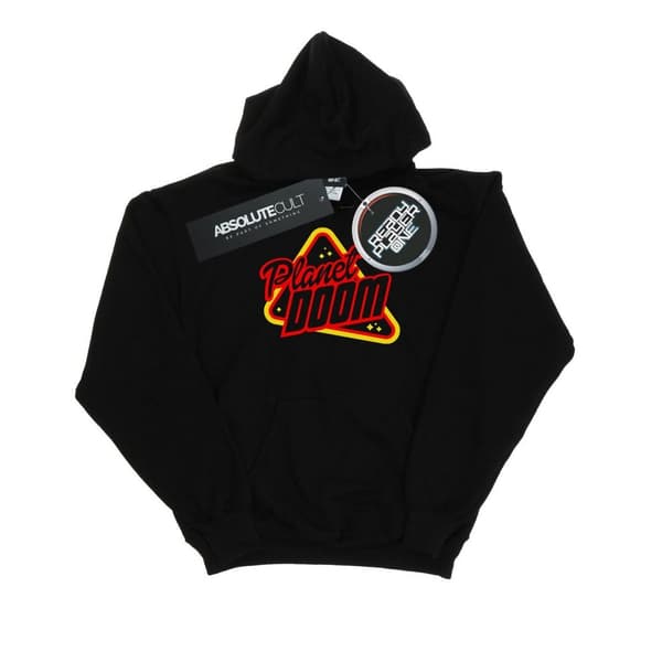 Ready Player One Mens Planet Doom Logo Hoodie