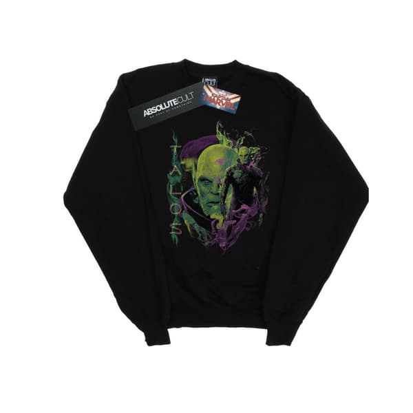 Marvel Boys Captain Marvel Talos Smoke Sweatshirt Black 5-6 Years