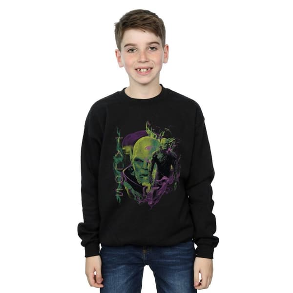 Marvel Boys Captain Marvel Talos Smoke Sweatshirt