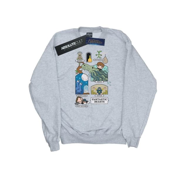 Fantastic Beasts Girls Chibi Newt Sweatshirt