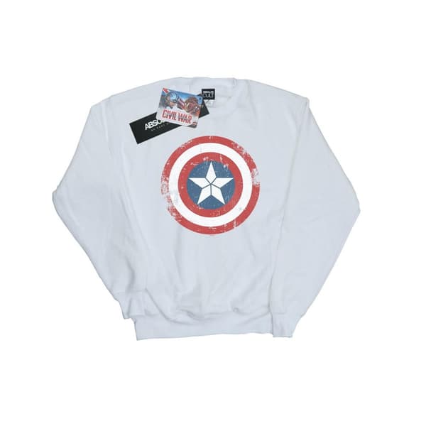 Marvel Pojkar Captain America Civil War Sweatshirt med sköld