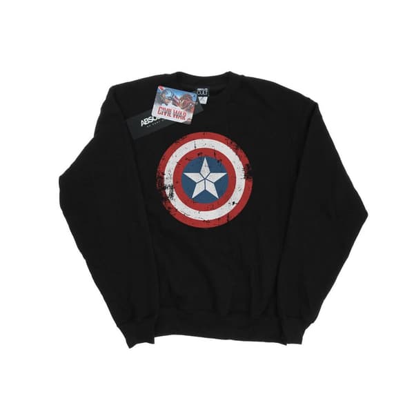 Marvel Pojkar Captain America Civil War Sweatshirt med sköld