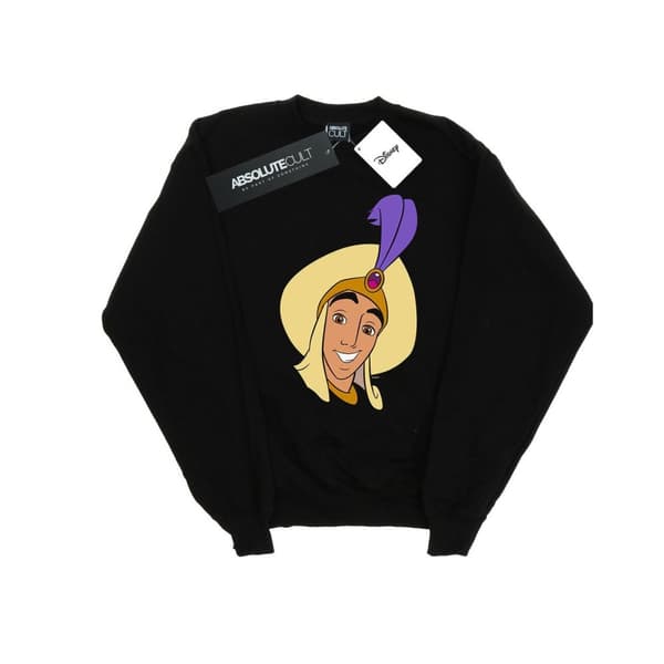 Disney Boys Aladdin Prince Ali Face Sweatshirt Black 3-4 Years
