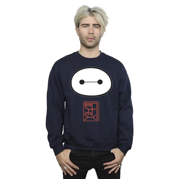 Disney Mens Big Hero 6 Baymax Icon Sweatshirt