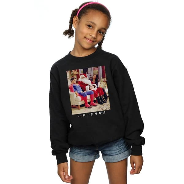 Friends Girls Superman And Santa Sweatshirt