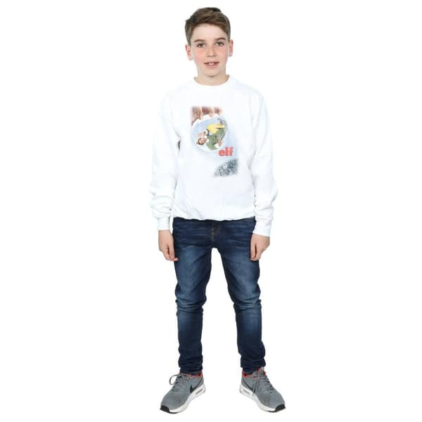 Elf Sweatshirt med prydlig affisch för pojkar
