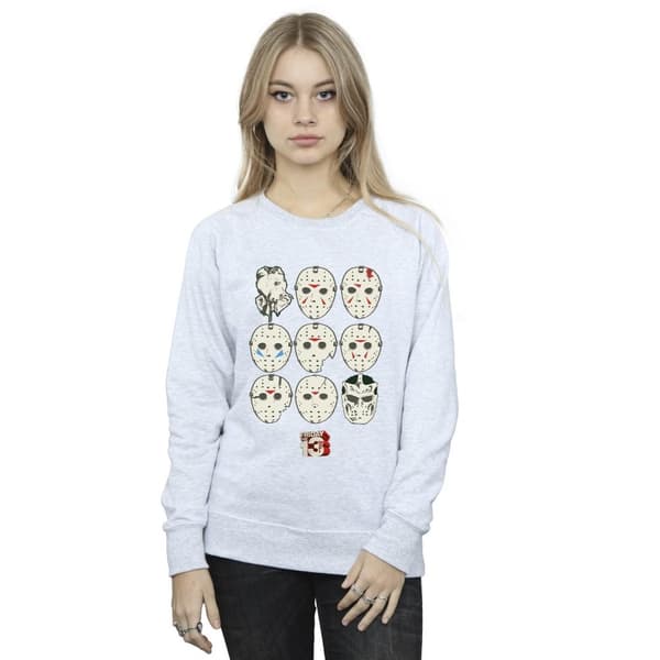 Friday The 13th Dam/Tjej Jason Masks Sweatshirt