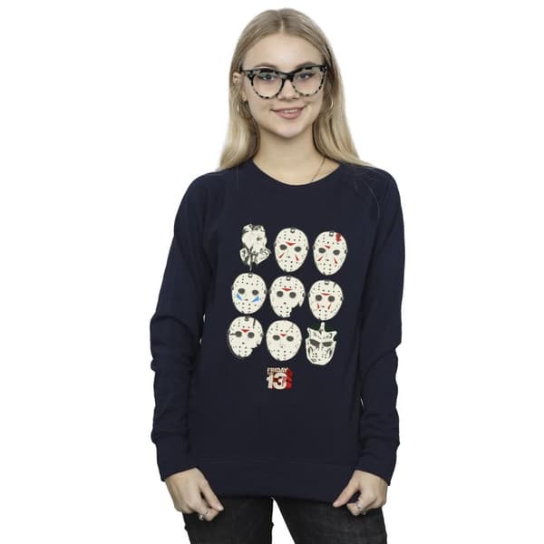 Friday The 13th Dam/Tjej Jason Masks Sweatshirt