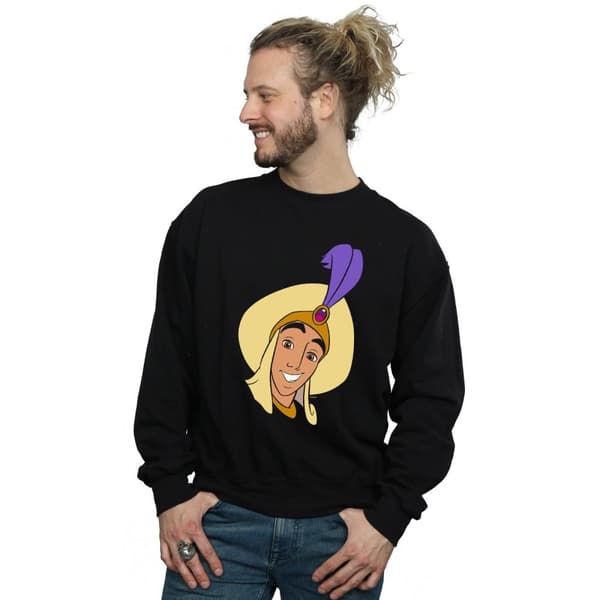 Disney Mens Aladdin Prince Ali Face Sweatshirt