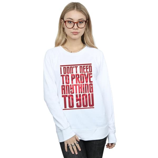 Marvel Womens/Ladies Captain Marvel Prove Anything Sweatshirt