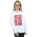 Miniatyrbillede 2 af 3: Marvel Womens/Ladies Captain Marvel Prove Anything Sweatshirt