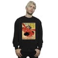 Miniatyrbilde 2 av 3: Disney Mens Big Hero 6 Baymax Flying Baymax Newspaper Sweatshirt