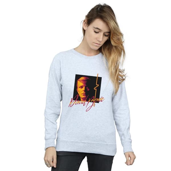 David Bowie Dam/Tjej Photo Angle 90s Sweatshirt