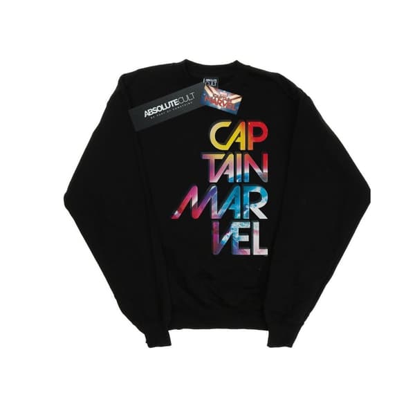 Marvel Womens/Ladies Captain Marvel Galactic Text Sweatshirt